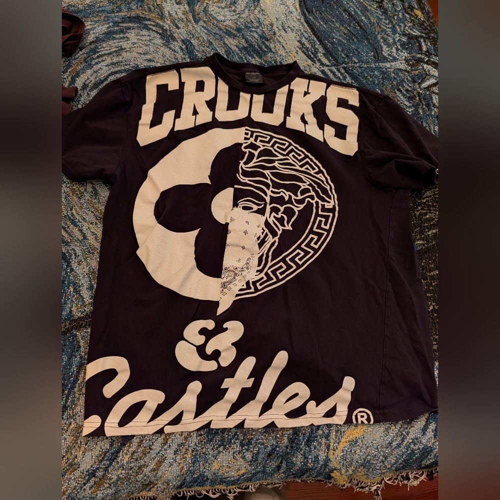 Crooks & Castles Black Graphic T-Shirt